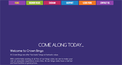 Desktop Screenshot of crown-bingo.co.uk